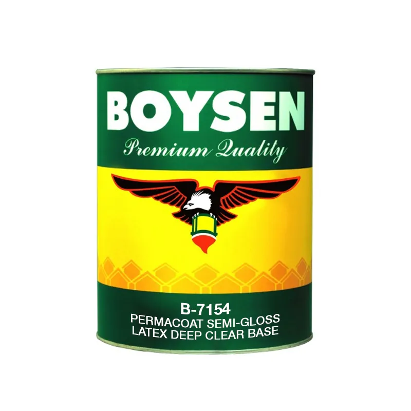 BOYSEN PAINT B7154 SEMI-GLOSS LATEX PERMACOAT CLEAR